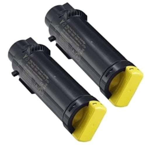 Dell H625 / H825 (3P7C4) Yellow High-Yield Compatible Toner Cartridge Twin Pack