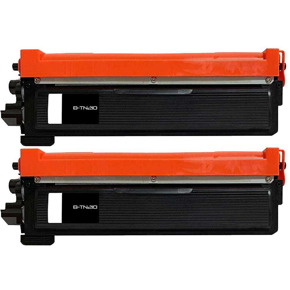 Brother TN210BK Black Compatible Toner Cartridge Twin Pack