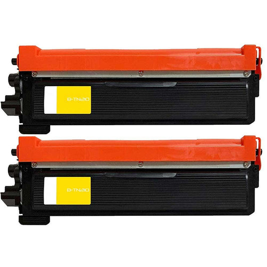 Brother TN210Y Yellow Compatible Toner Cartridge Twin Pack