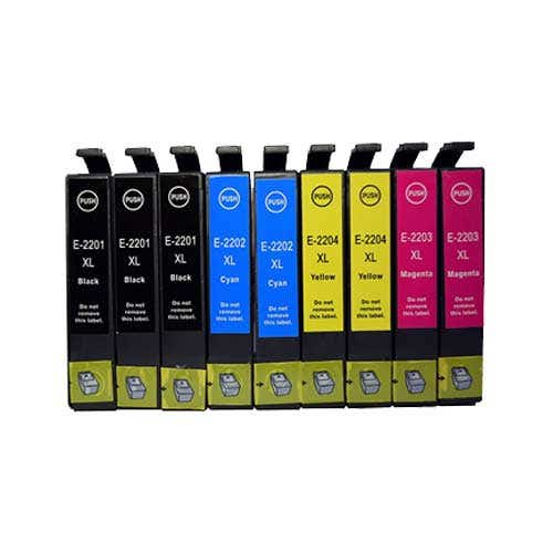 Epson 220XL High-Yield Remanufactured Ink Cartridge 9-Pack Combo