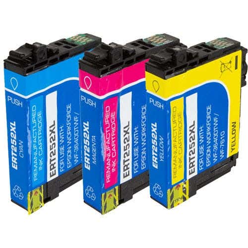 Epson 252XL Color Remanufactured High Yield Ink Cartridge 3-Pack