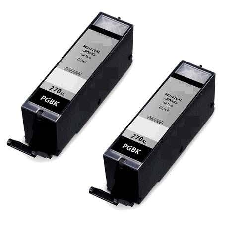 Canon PGI-270XL (0319C001) Black High-Yield Compatible Ink Cartridge Twin Pack