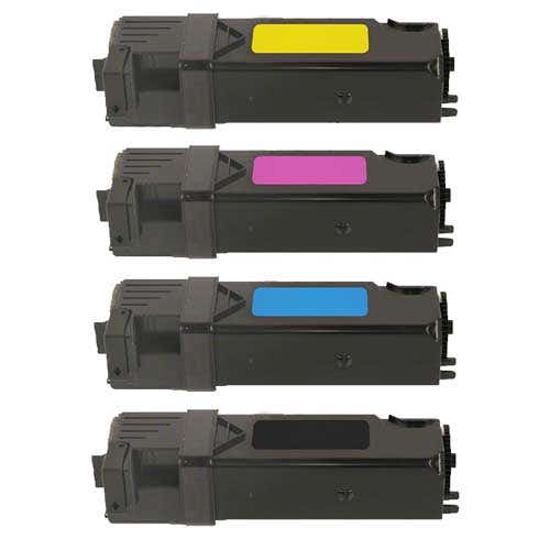 Dell 2150 / 2155 High-Yield Compatible Toner Cartridge 4-Pack Combo