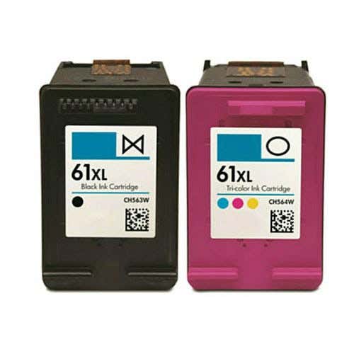 HP 61XL High-Yield Remanufactured Ink Cartridge 2-Pack Combo