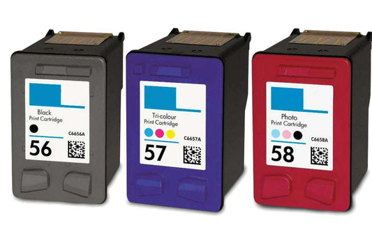 HP 56, 57 & 58 Remanufactured Ink Cartridge 3-Pack Combo