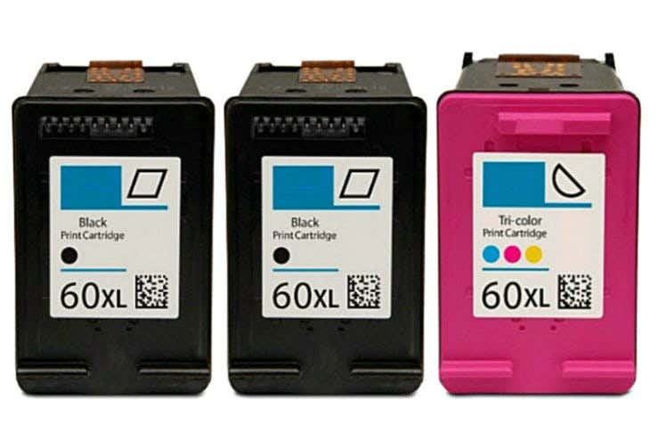 HP 60XL High-Yield Remanufactured Ink Cartridge 3-Pack Combo