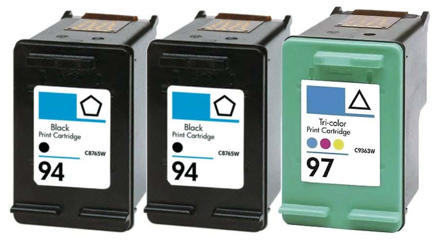 HP 94 & 97 Remanufactured Ink Cartridge 3-Pack Combo