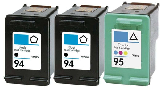 HP 94 & 95 Remanufactured Ink Cartridge 3-Pack Combo