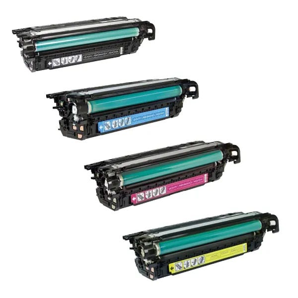 HP 647A & 648A Remanufactured Toner Cartridge 4-Pack Combo