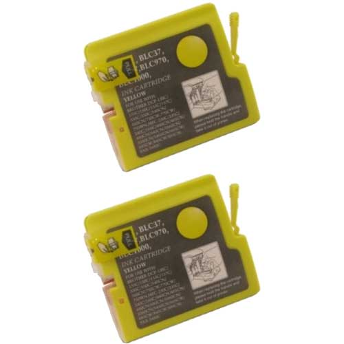 Brother LC51Y Yellow Compatible Ink Cartridge Twin Pack