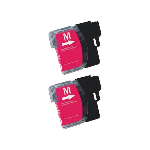 Brother LC61M Magenta Compatible Ink Cartridge Twin Pack