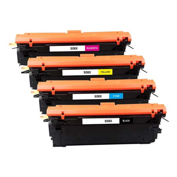 HP 508X High-Yield Compatible Toner Cartridge 4-Pack Combo