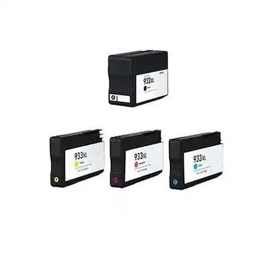 HP 932XL & 933XL High-Yield Remanufactured Ink Cartridge 4-Pack Combo