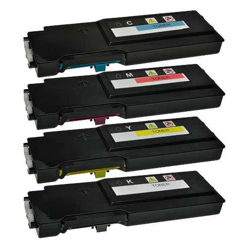 Dell C2660dn / Dell C2665dnf High-Yield Compatible Toner 4-Pack Combo