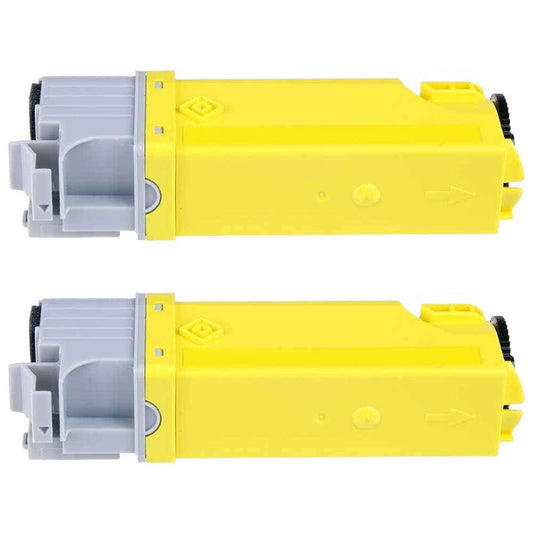 Dell 330-1438 (T108C) Yellow High-Yield Compatible Toner Cartridge Twin Pack