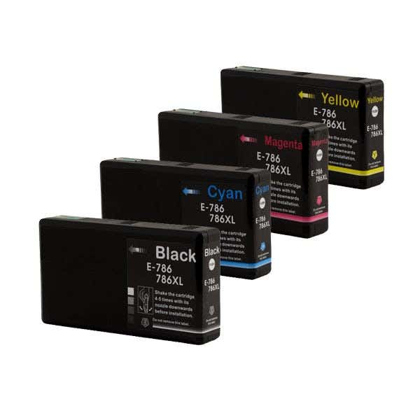 Epson 786XL High-Yield Remanufactured Ink Cartridge 4-Pack Combo