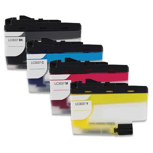 Brother LC3037 Super High-Yield Compatible Ink Cartridge 4-Pack Combo