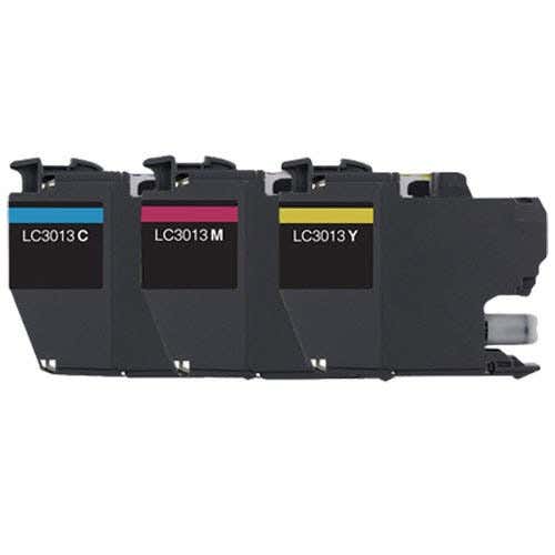 Brother LC3013 Color Compatible High Yield Ink Cartridge 3-Pack