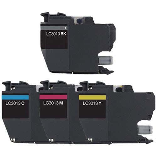 Brother LC3013 Compatible High Yield Ink Cartridge 4-Pack