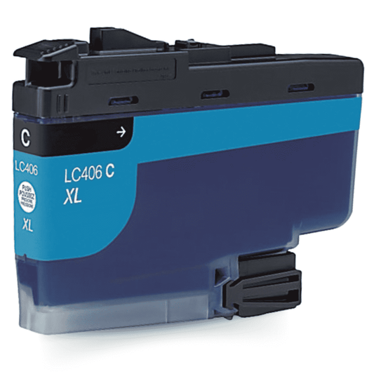 Compatible Brother LC406XLC High Yield Cyan Ink Cartridge