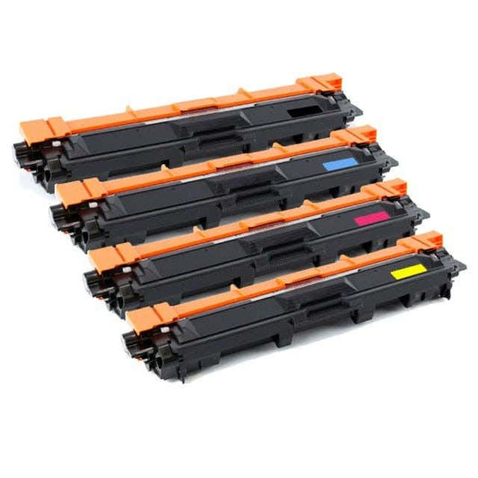 Brother TN221 & TN225 High-Yield Compatible Toner Cartridge 4-Pack Combo