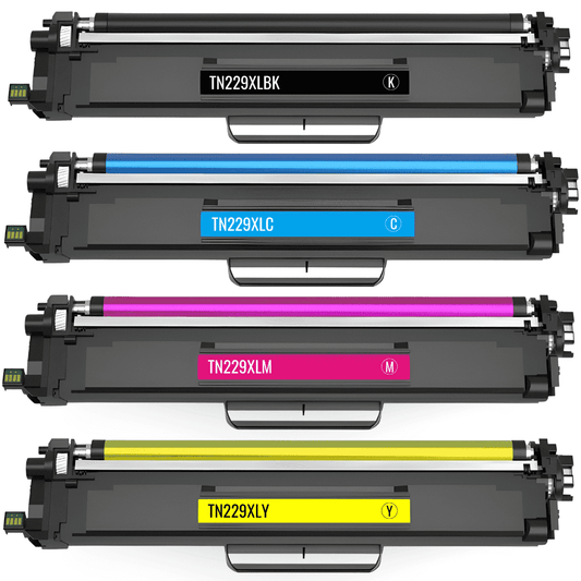 Compatible Brother NBTN229XL High Yield Toner Cartridge 4-Piece Combo Pack