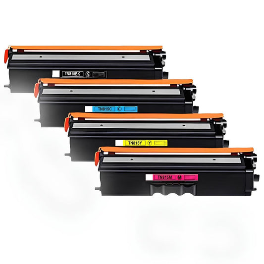 Compatible Brother TN815 Ultra High Yield Toner Cartridge 4-Pack Combo