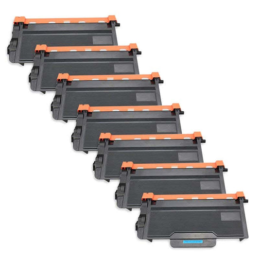 Brother TN880 (Replaces TN820) Black Compatible Super High-Yield Toner Cartridge 7-Pack