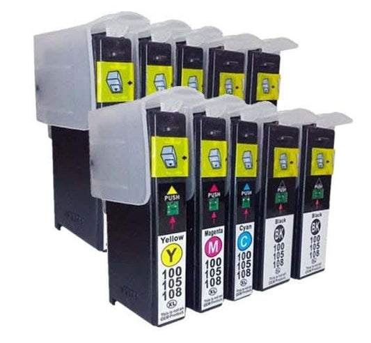 Lexmark 100XL High-Yield Compatible Ink Cartridge 10-Pack Combo