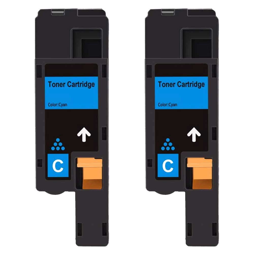 Dell 593-BBJU (H5WFX) Cyan Compatible Toner Cartridge Twin Pack