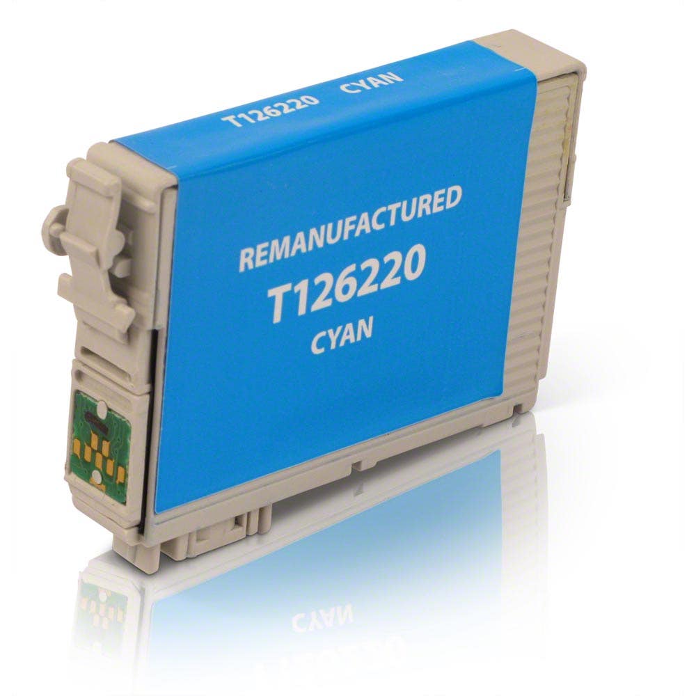 Epson 126 (T126220) Cyan High-Yield Remanufactured Ink Cartridge