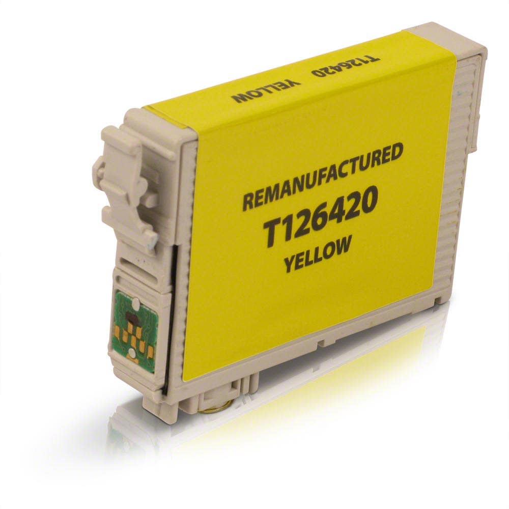 Epson 126 (T126420) Yellow High-Yield Remanufactured Ink Cartridge