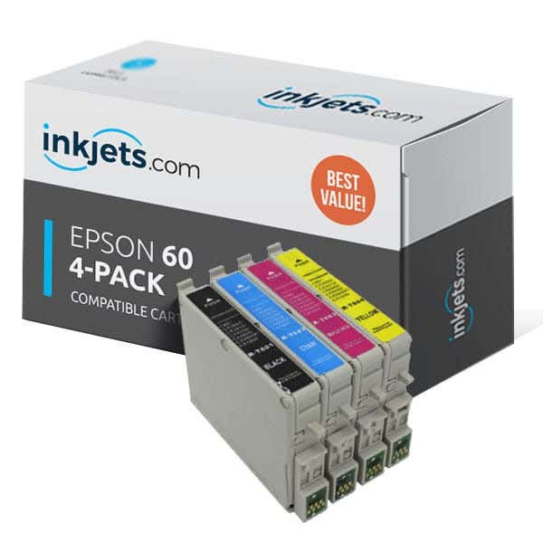 Epson 60 Remanufactured Ink Cartridge 4-Pack Combo