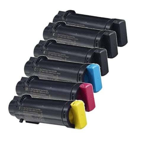 Dell H625 / H825 High-Yield Compatible Toner Cartridge 6-Pack Combo