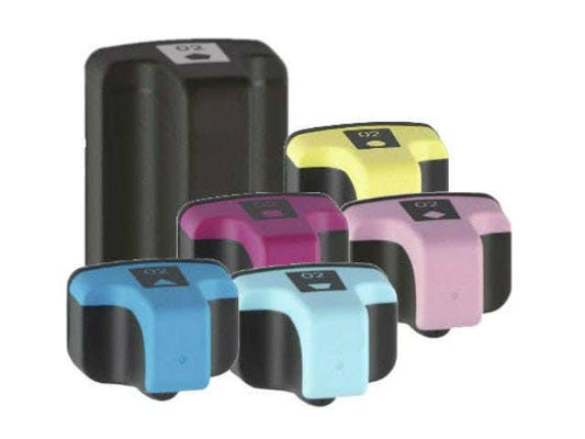 HP 02 Remanufactured Ink Cartridge 6-Pack Combo