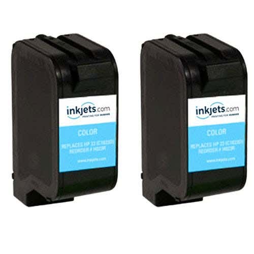 HP 23 Color (C1823D) Remanufactured Ink Cartridge Twin Pack