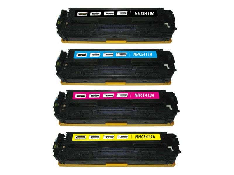 HP 305A Remanufactured Toner Cartridge 4-Pack Combo