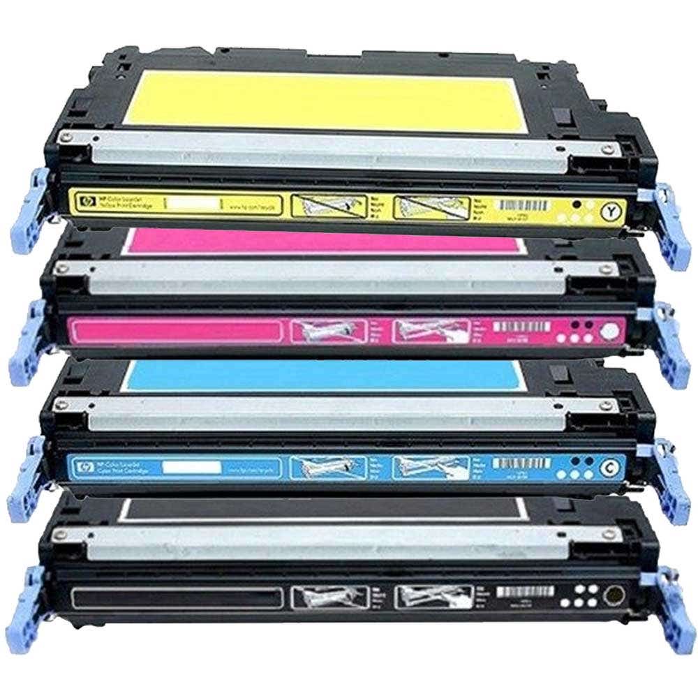 HP 502A Remanufactured Toner Cartridge 4-Pack Combo