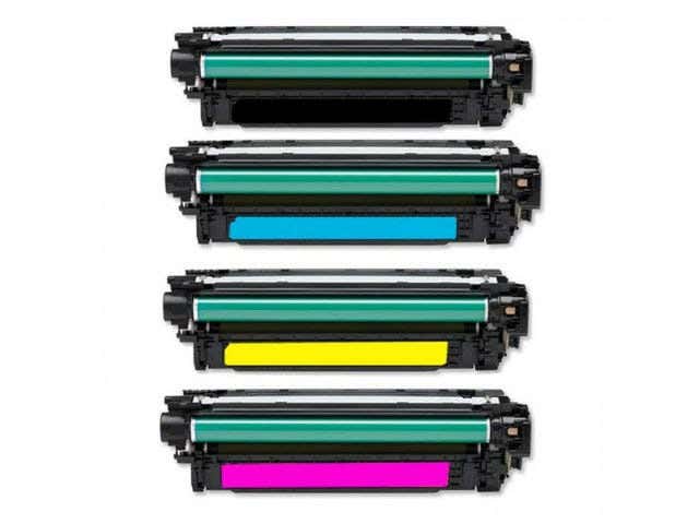 HP 507A Remanufactured Toner Cartridge 4-Pack Combo