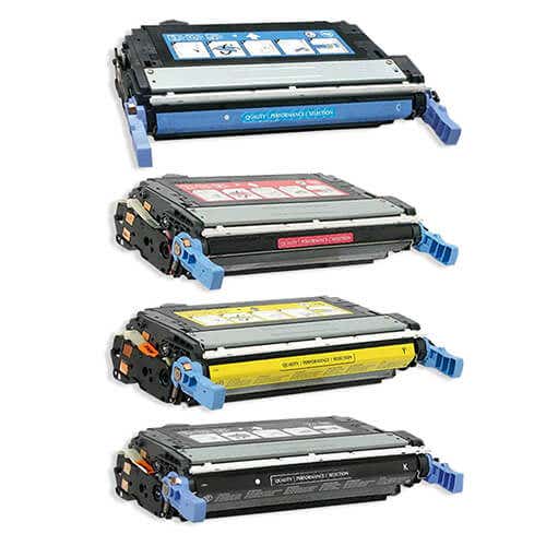 HP 644A Remanufactured Toner Cartridge 4-Pack Combo