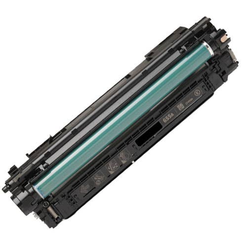 HP 655A (CF450A) Black Remanufactured Laser Toner Cartridge