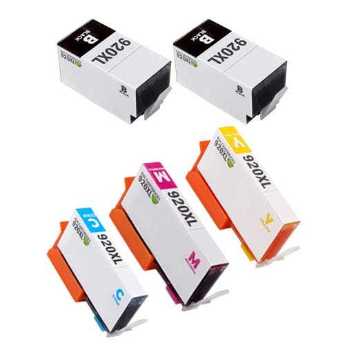 HP 920XL High-Yield Remanufactured Ink Cartridge 5-Pack Combo