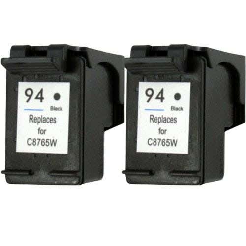 HP 94 Black (C8765WN) Remanufactured Ink Cartridge Twin Pack