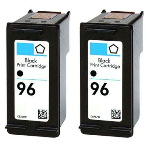 HP 96 Black (C8767WN) Remanufactured High Yield Ink Cartridge Twin Pack