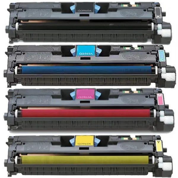 HP 122A Remanufactured Toner Cartridge 4-Pack Combo