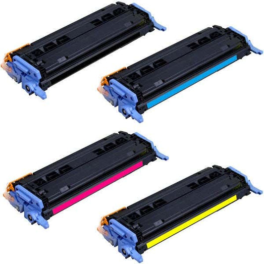 HP 124A Remanufactured Toner Cartridge 4-Pack Combo