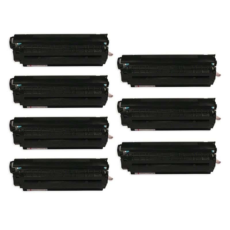 HP 12A (Q2612A) Black Compatible JUMBO Toner Cartridge 7-Pack