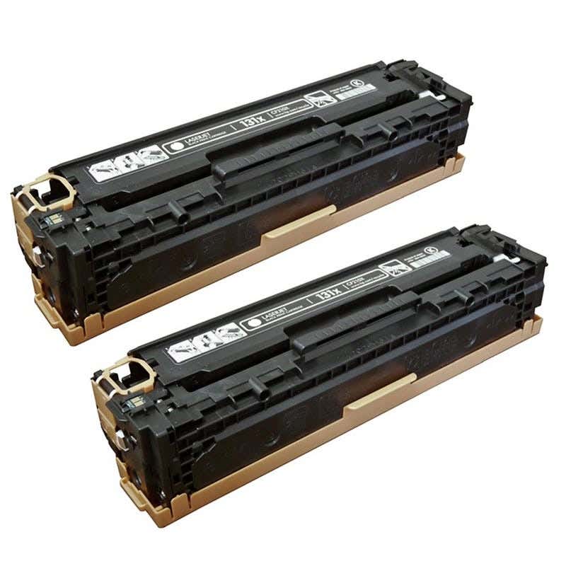 HP 131X (CF210X) Black Remanufactured High-Yield Toner Cartridge Twin Pack