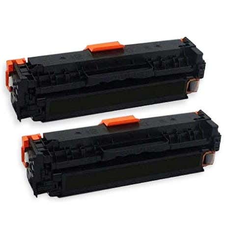 HP 202A (CF500A) Compatible Toner Cartridge Black Twin Pack