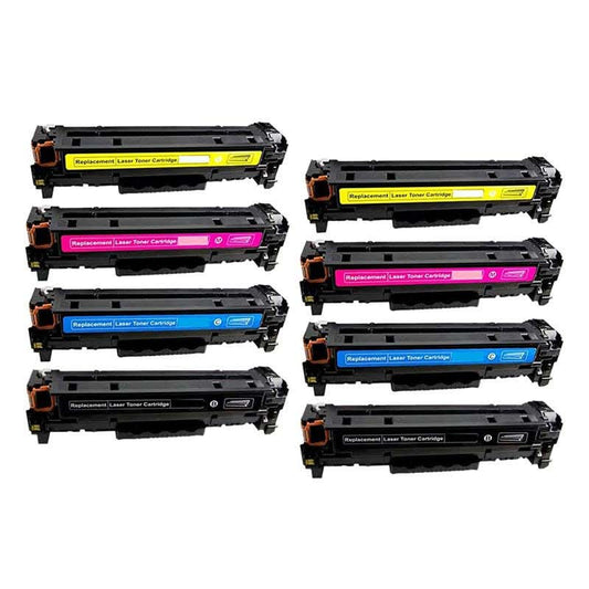 HP 202X Compatible High-Yield Toner Cartridge 8-Pack